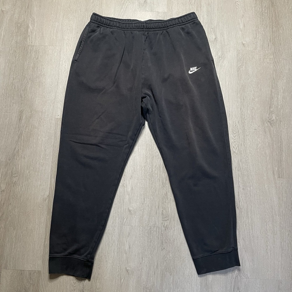 Nike Sportswear Club Fleece Joggers Sweatpants Men's Size 3XL Black Pockets Gym